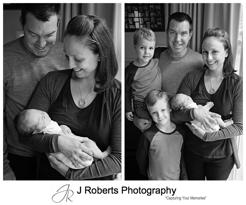 Newborn Baby Portrait Photography Sydney Family Home Pymble